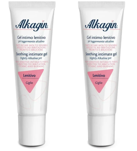 Alkagin Gel Intimo Lenitivo pH 7 Confezione Doppia 2x30 ml - Detergente Intimo